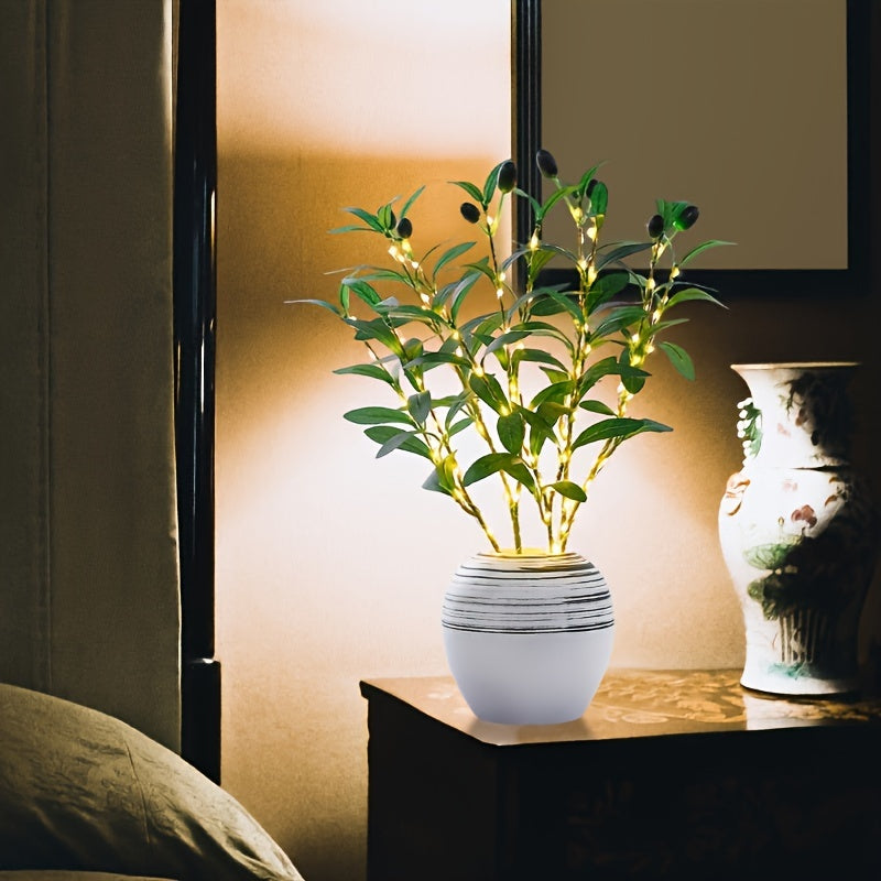 Skorter | LumiTak - Olive branch LED table lamp Decorative