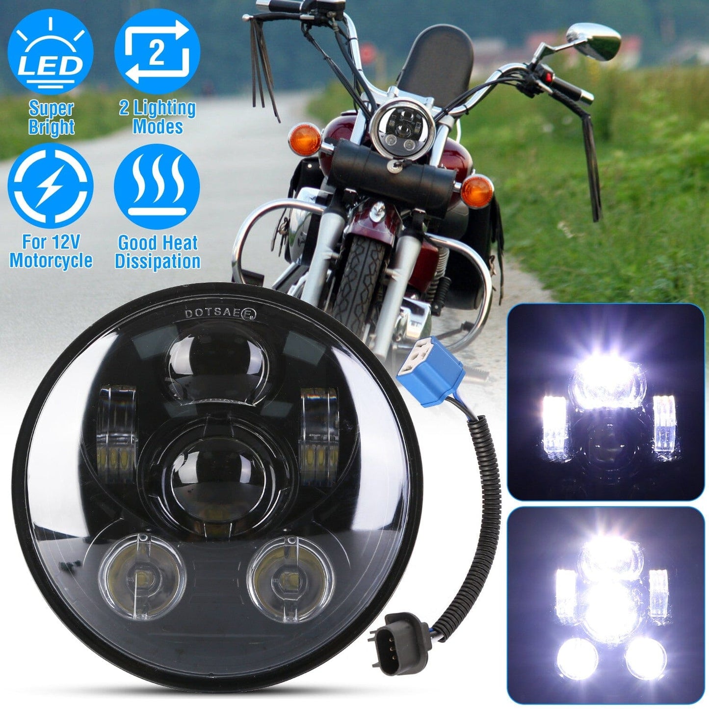 Skorter | 5.75-inch LED motorcycle light