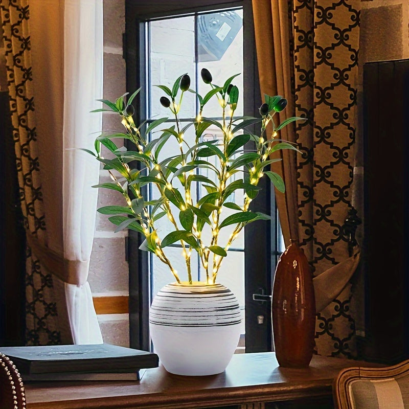 Skorter | LumiTak - Olive branch LED table lamp Decorative