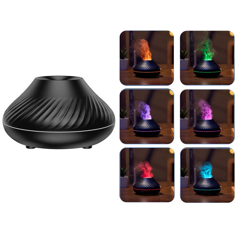 Skorter | Flame Air Purifier - 130ml Essential Oil Flame Air Purifier Humidifier with Fire LED Light with Automatic Off Protection