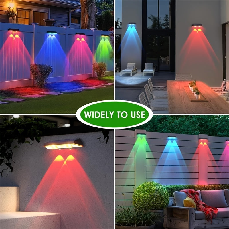 Skorter | SolarShine - 2 Piece Solar Wall Lamps with Color Change and Warm Light
