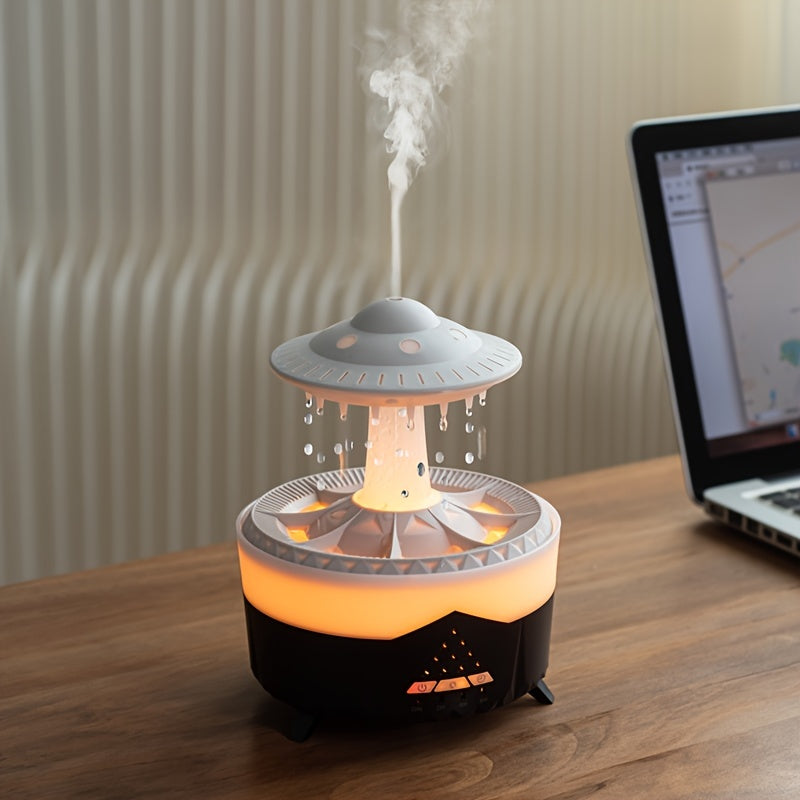Skorter | Relaxing Raindrop Aromatherapy Essential Oil Diffuser - LED Light & Humidifier