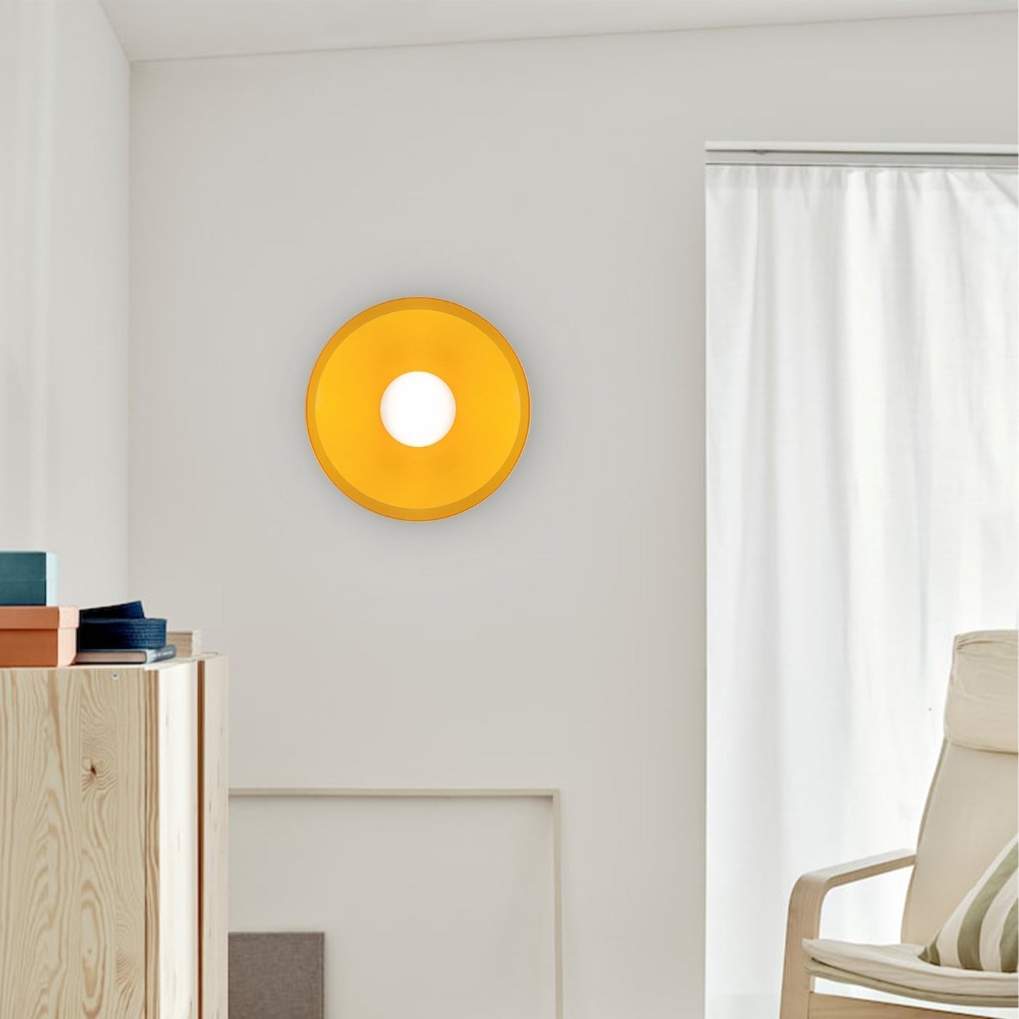 Skorter | LED Round Flush Mount Ceiling Light Fixture - Modern Energy-Efficient Lighting for Contemporary Home Décor & Low Ceilings