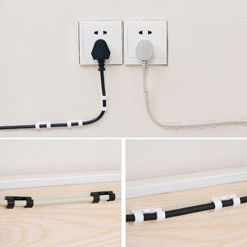 Skorter | Finisher Self-Adhesive Cable Clamps – 20 Pieces Cable Organizer Set