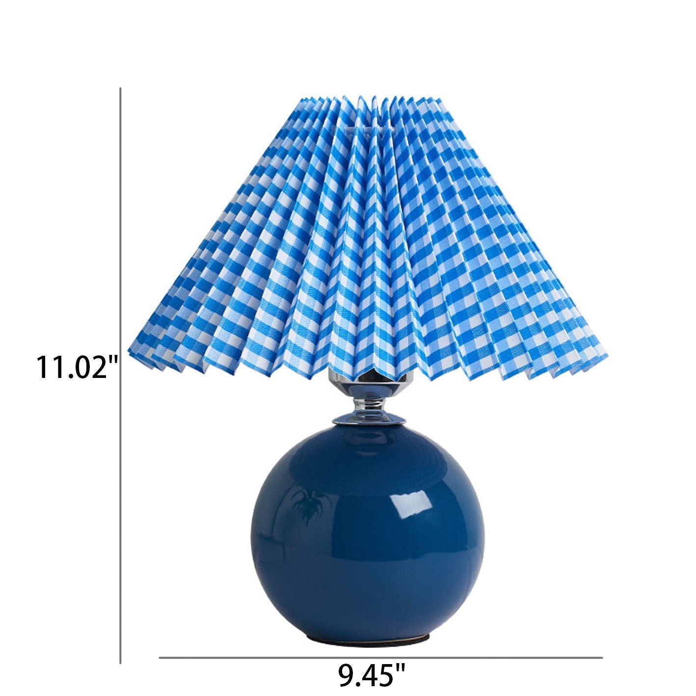 Skorter | Nordic minimalist 1-light table lamp made of ceramic with pleats