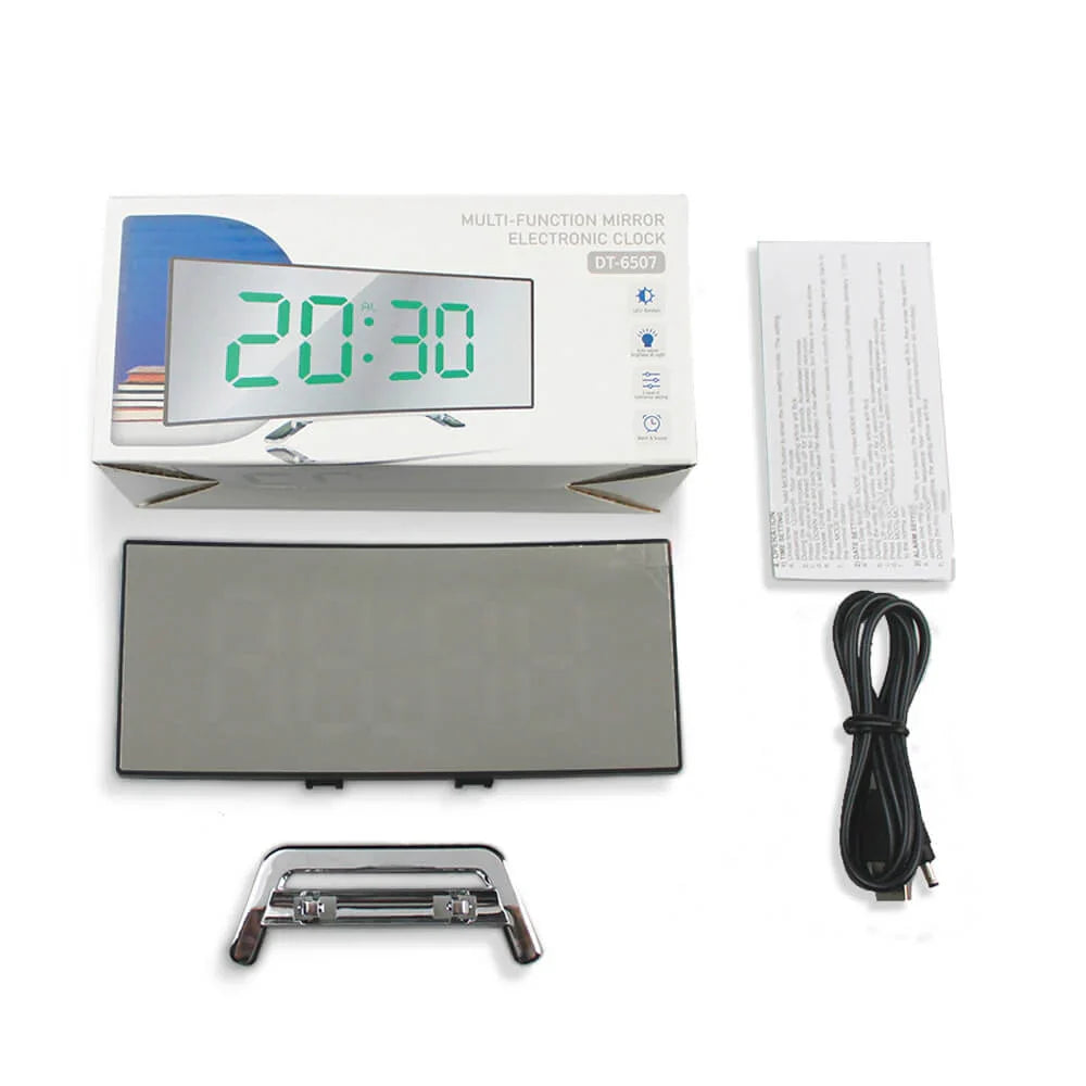 Skorter | Curved LED Digital Alarm Clock in Modern Style