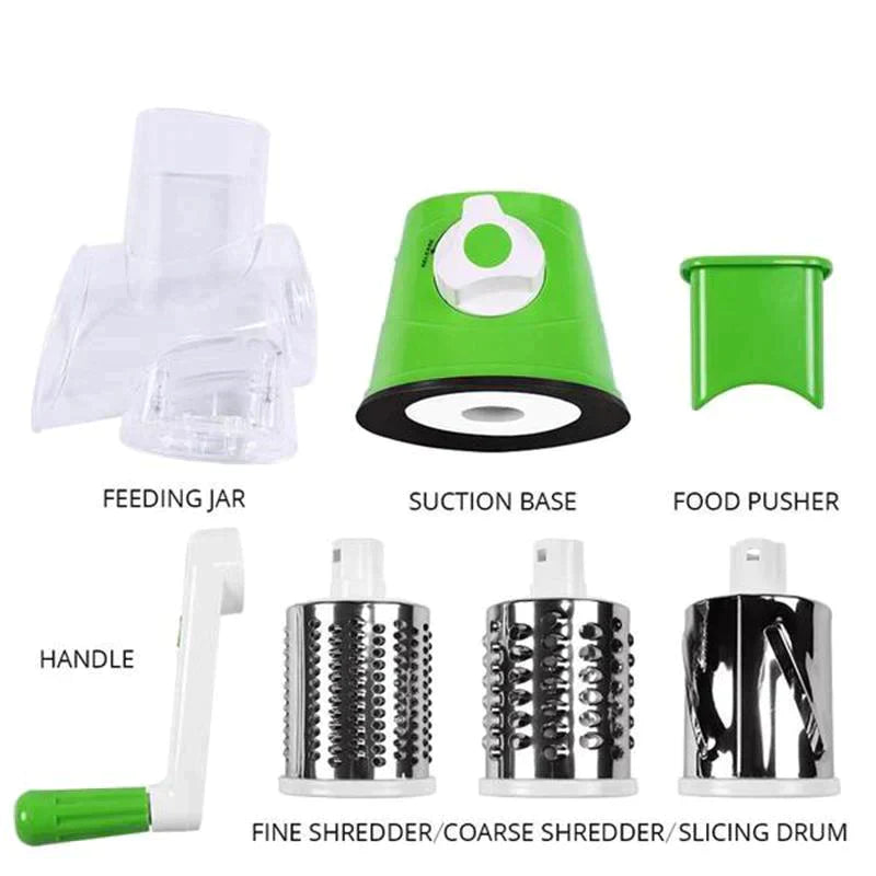 skorter | 3 In 1 Rotating Cheese Grater Vegetable Cutter
