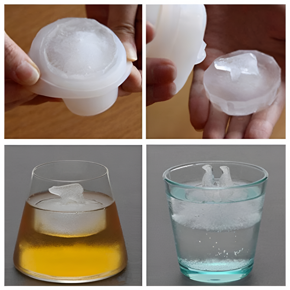 Skorter | & Polar Bear Silicone Ice Cube Mold