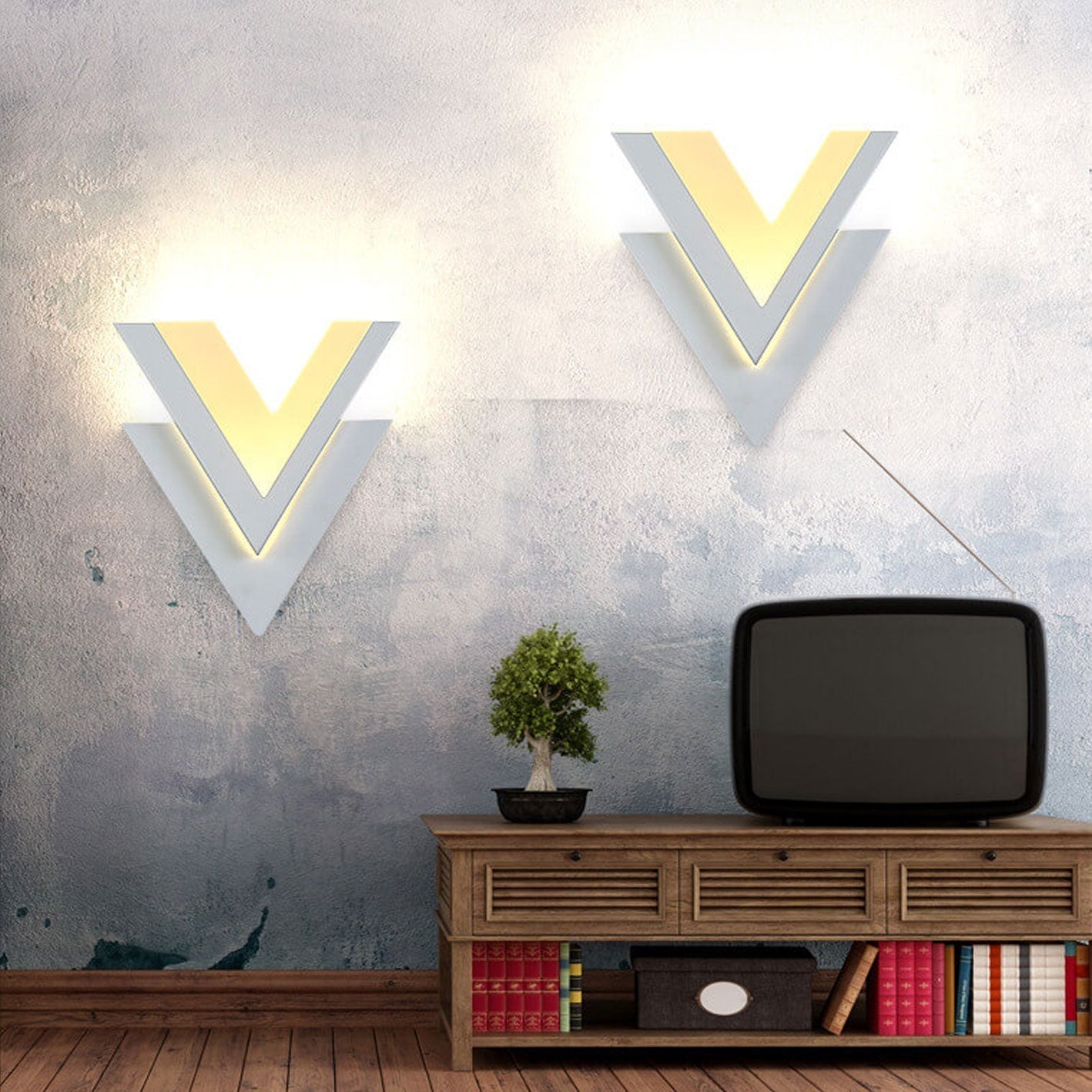 Skorter | Minimalist V-shaped LED wall lamp