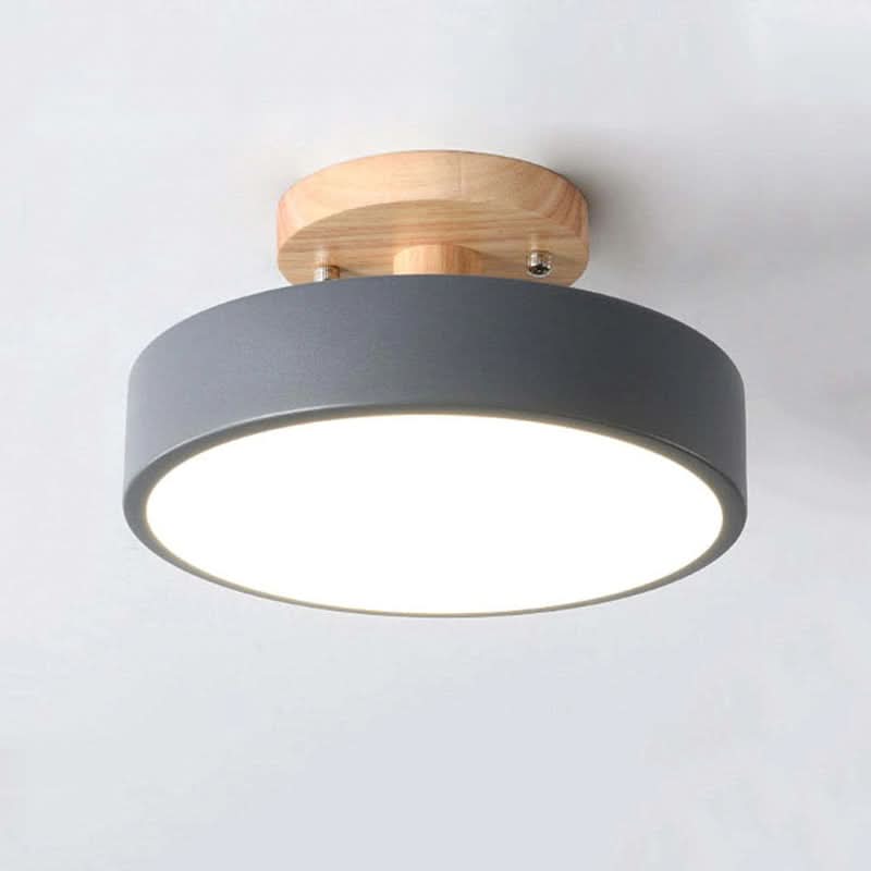 Skorter | Modern Wood LED Ceiling Light with Dimmable Function
