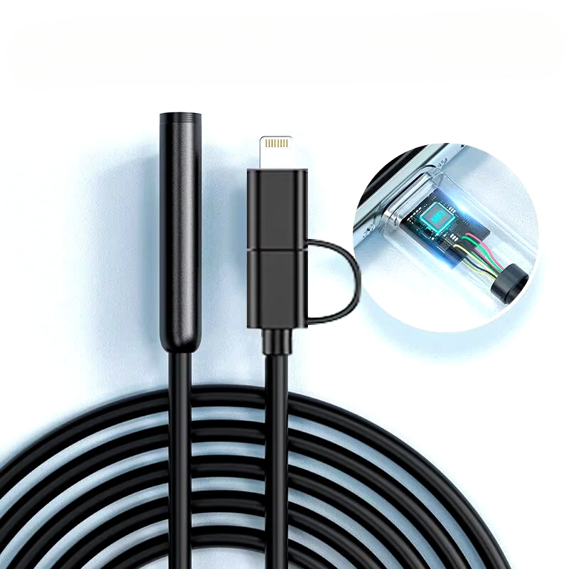 Skorter | Endoscope Inspection Camera For Phone - Waterproof and Flexible HD Cam with Led Lights