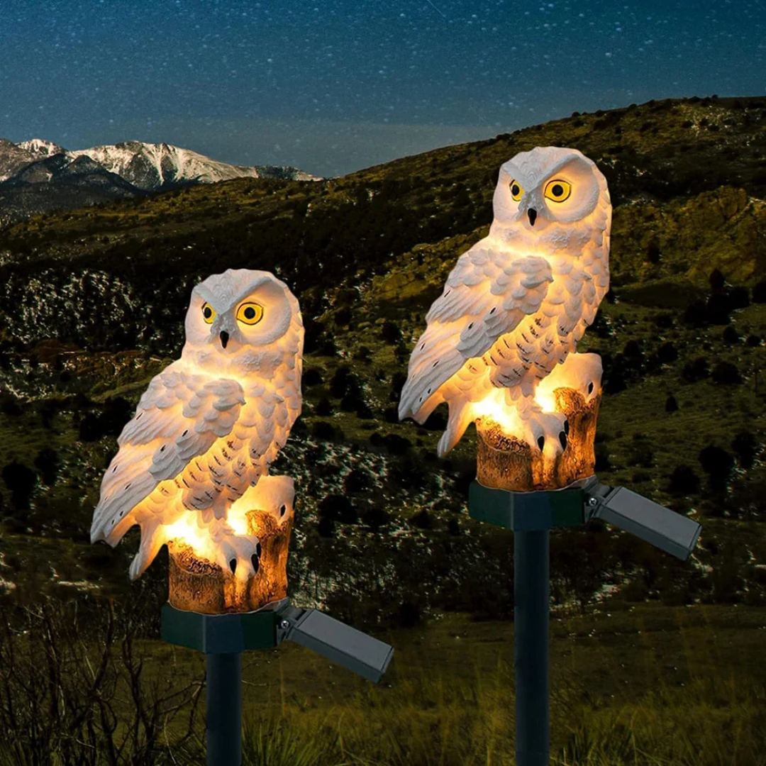 Skorter | Solar Garden Lamp Uilux – Wireless Outdoor Lamp powered by Solar Energy with Owl Design