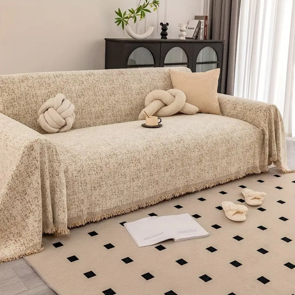 Skorter | Speckled Pattern Chenille Sofa Cover