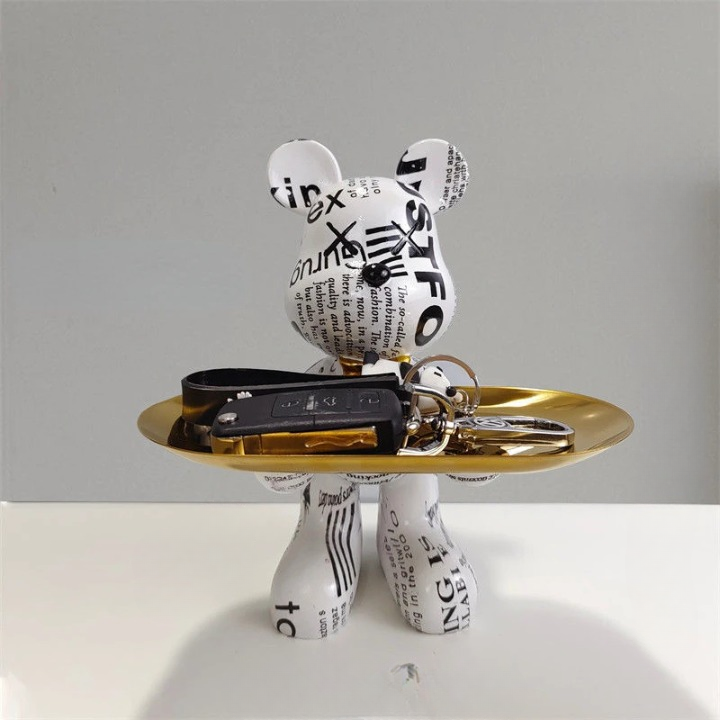 Skorter | CraftBear - Bear statue with tray