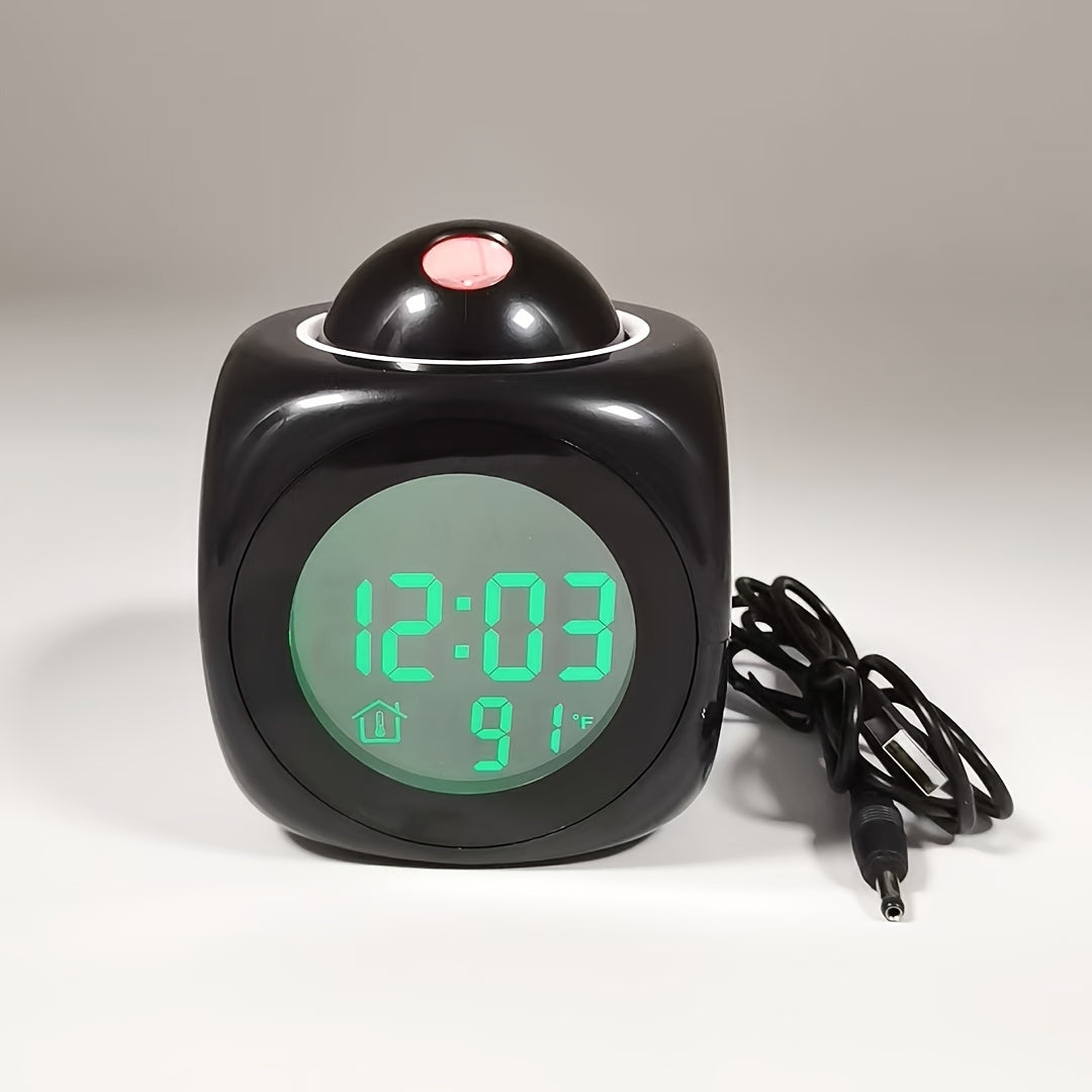 Skorter | ProClock - Projector Alarm Clock with Music Alarm and Dual Alarm