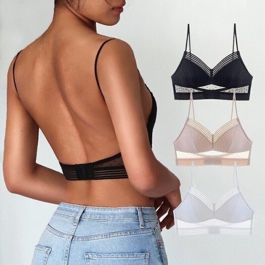 Skorter | LOW BACK WIRELESS LIFTING LACE BRA