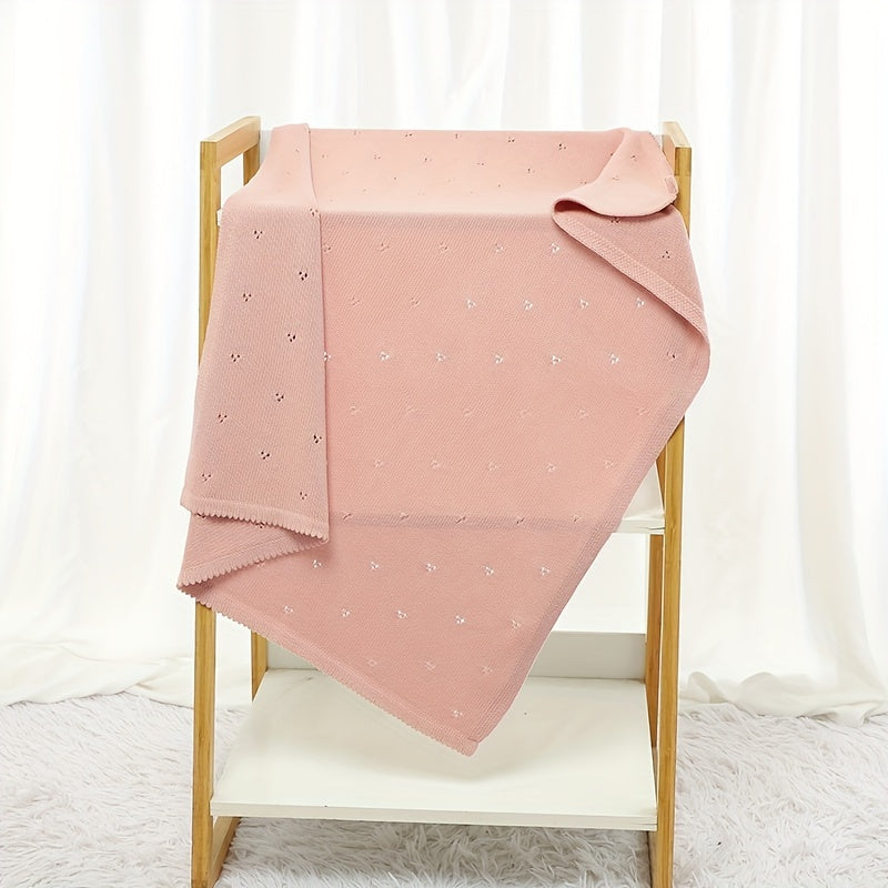 Skorter | Baby Knitted Solid Color Blanket, Stroller Cover Air-Cooled Blanket Easter Gift, Halloween, Christmas Gift