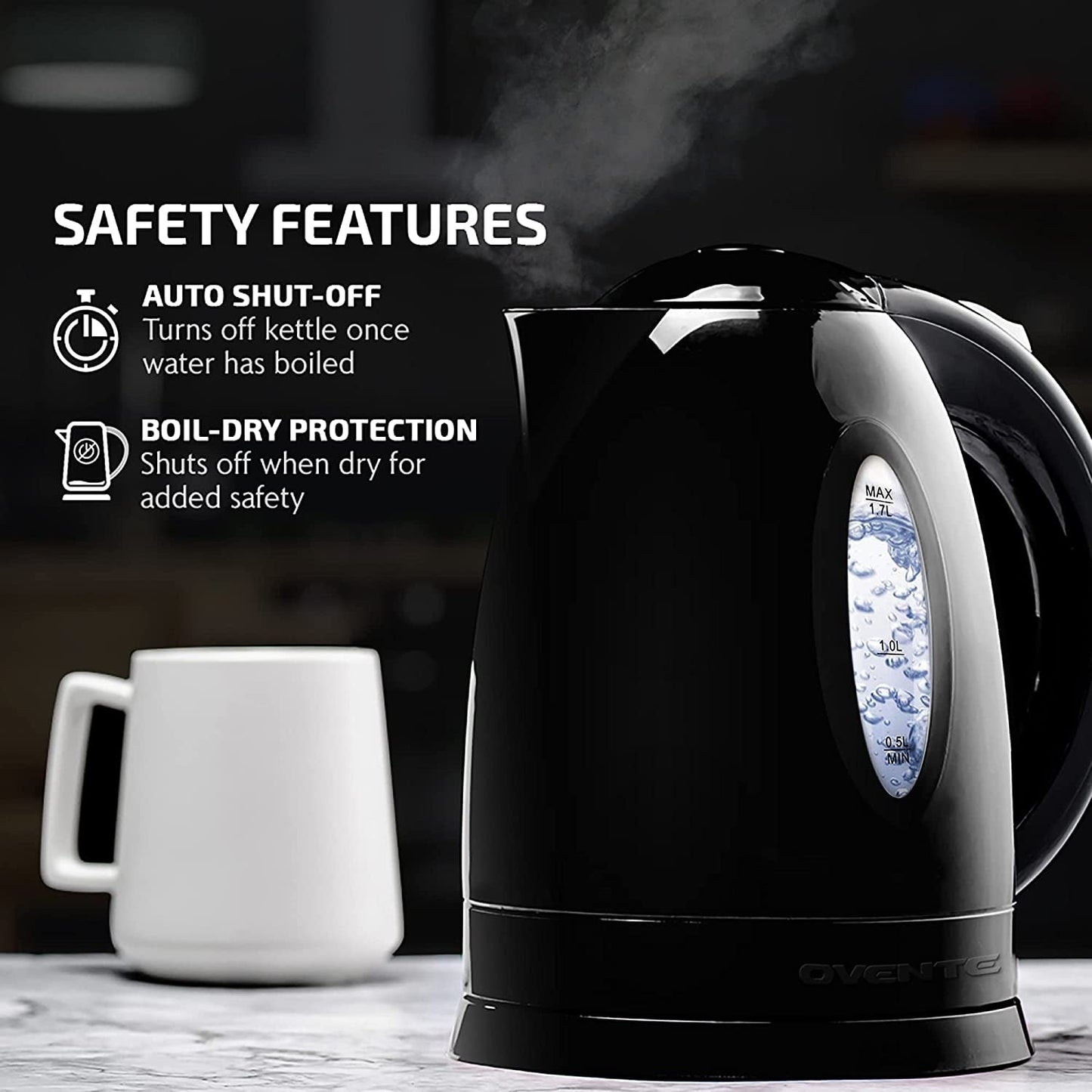 Skorter | Electric Kettle - Wireless with Automatic Shut-off and Boil Dry Protection