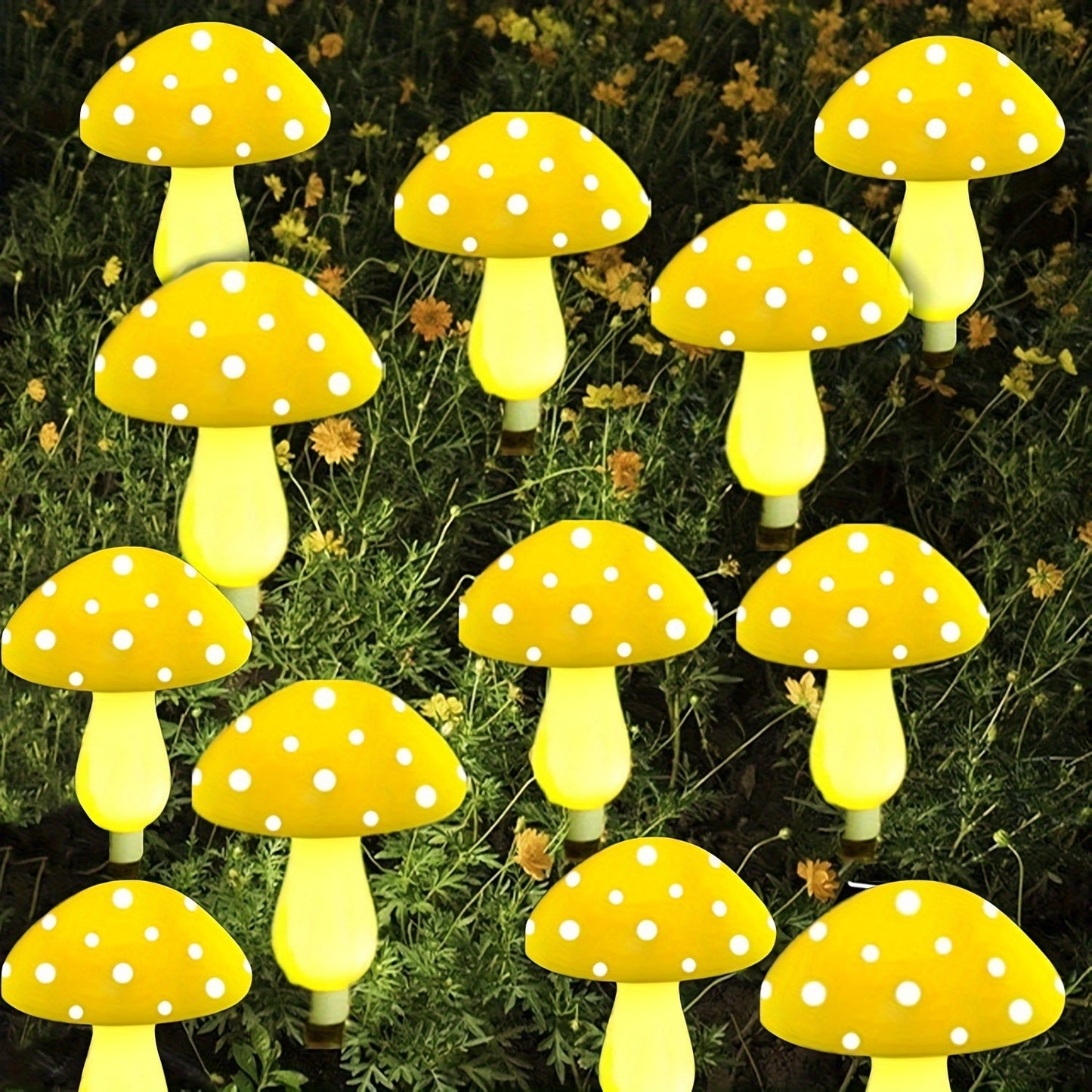 Skorter | SolarGlow - Solar Mushroom Garden Lamps with 8 Modes, Energy-Saving Decorative Outdoor Lighting