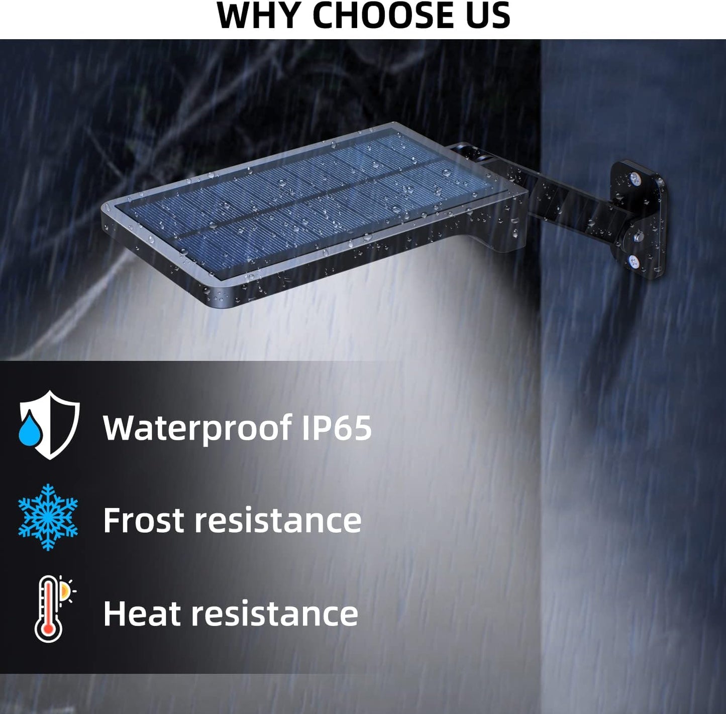 Skorter | 2 Pack Outdoor Solar Flood Lights Wireless 48 LED Waterproof Security Motion Sensor Light With 3 Modes
