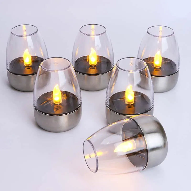 Skorter | SolarFlame - Waterproof LED Candleholders for Outdoor, Solar Energy & Flameless