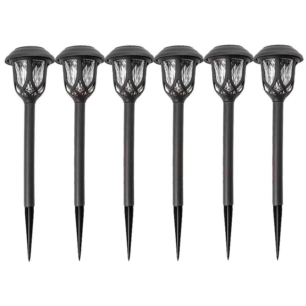Skorter | 6-Pack: Solar-Powered Path Light - Touch-Controlled, Waterproof, Removable, Energy-Saving, and Wireless Solar Garden Deck Light