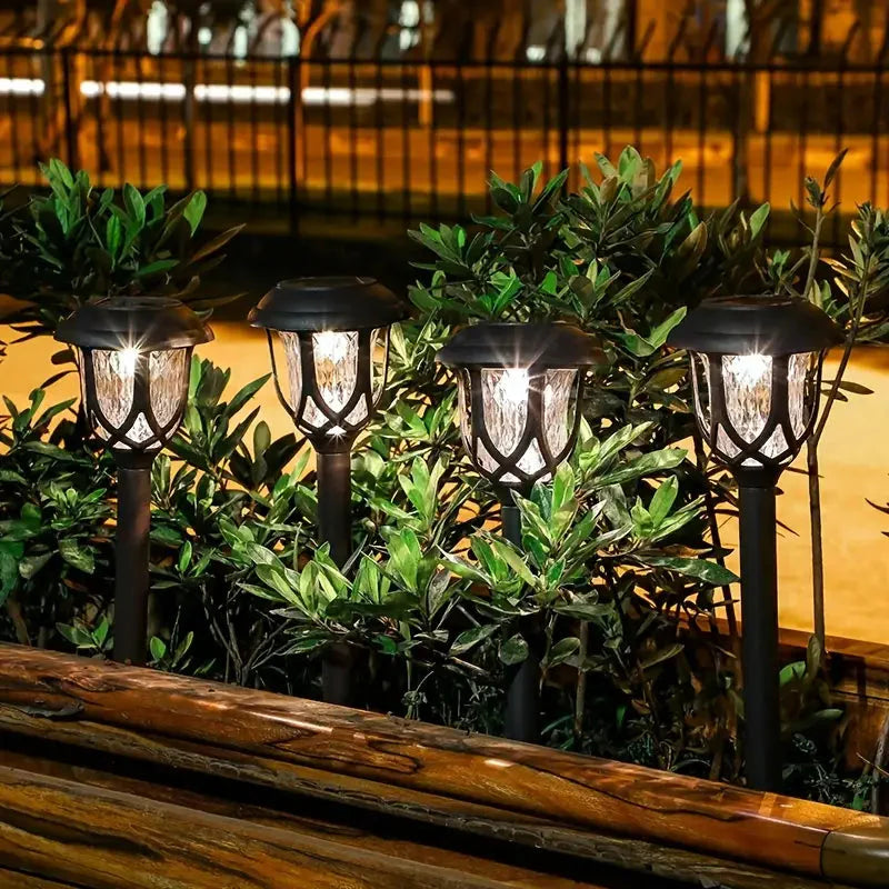Skorter | 6-Pack: Solar-Powered Path Light - Touch-Controlled, Waterproof, Removable, Energy-Saving, and Wireless Solar Garden Deck Light