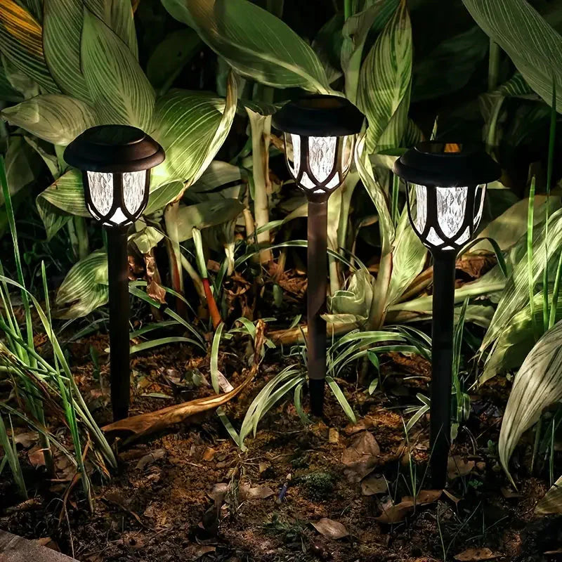 Skorter | 6-Pack: Solar-Powered Path Light - Touch-Controlled, Waterproof, Removable, Energy-Saving, and Wireless Solar Garden Deck Light
