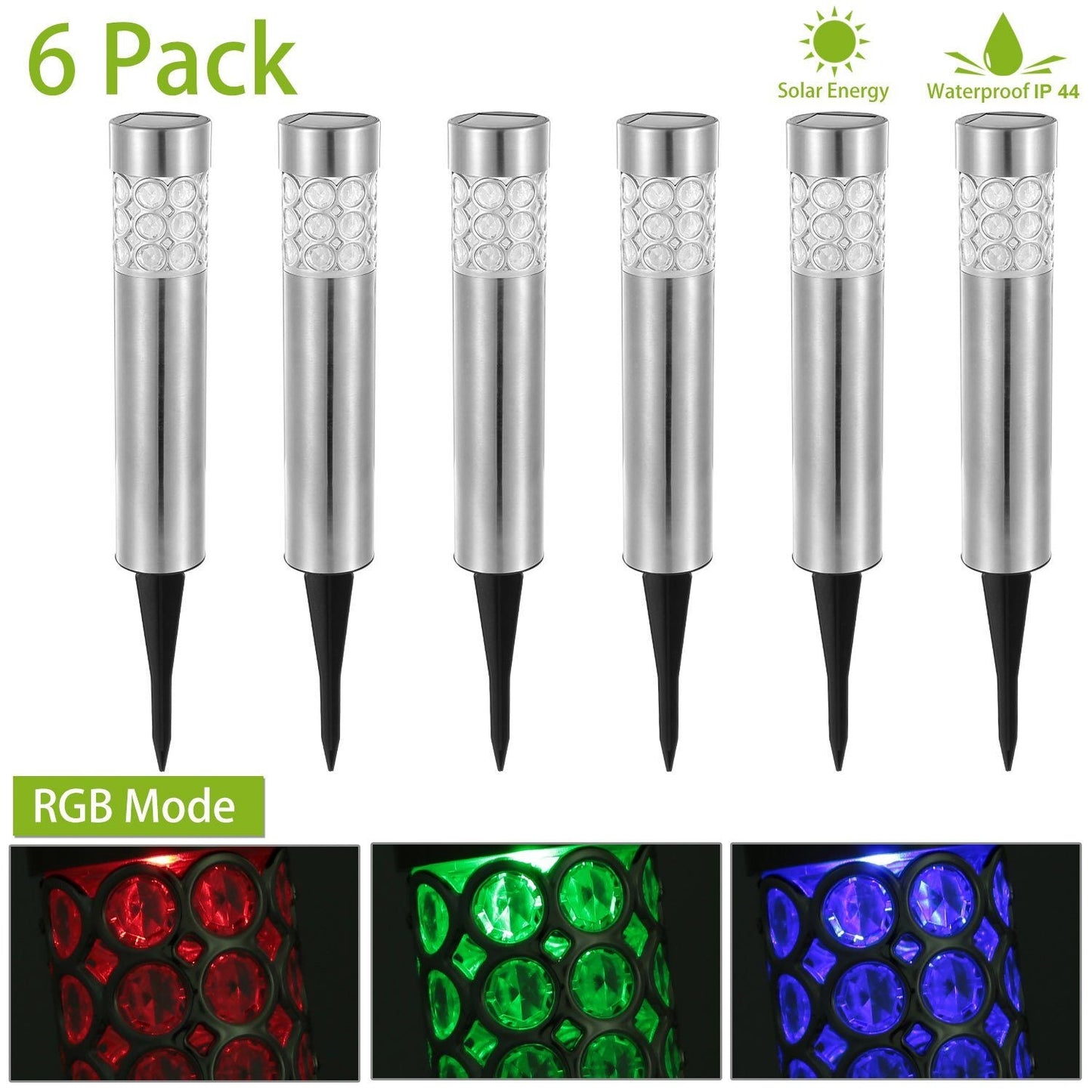 Skorter | 6-Pack: Solar Outdoor Solar Lights