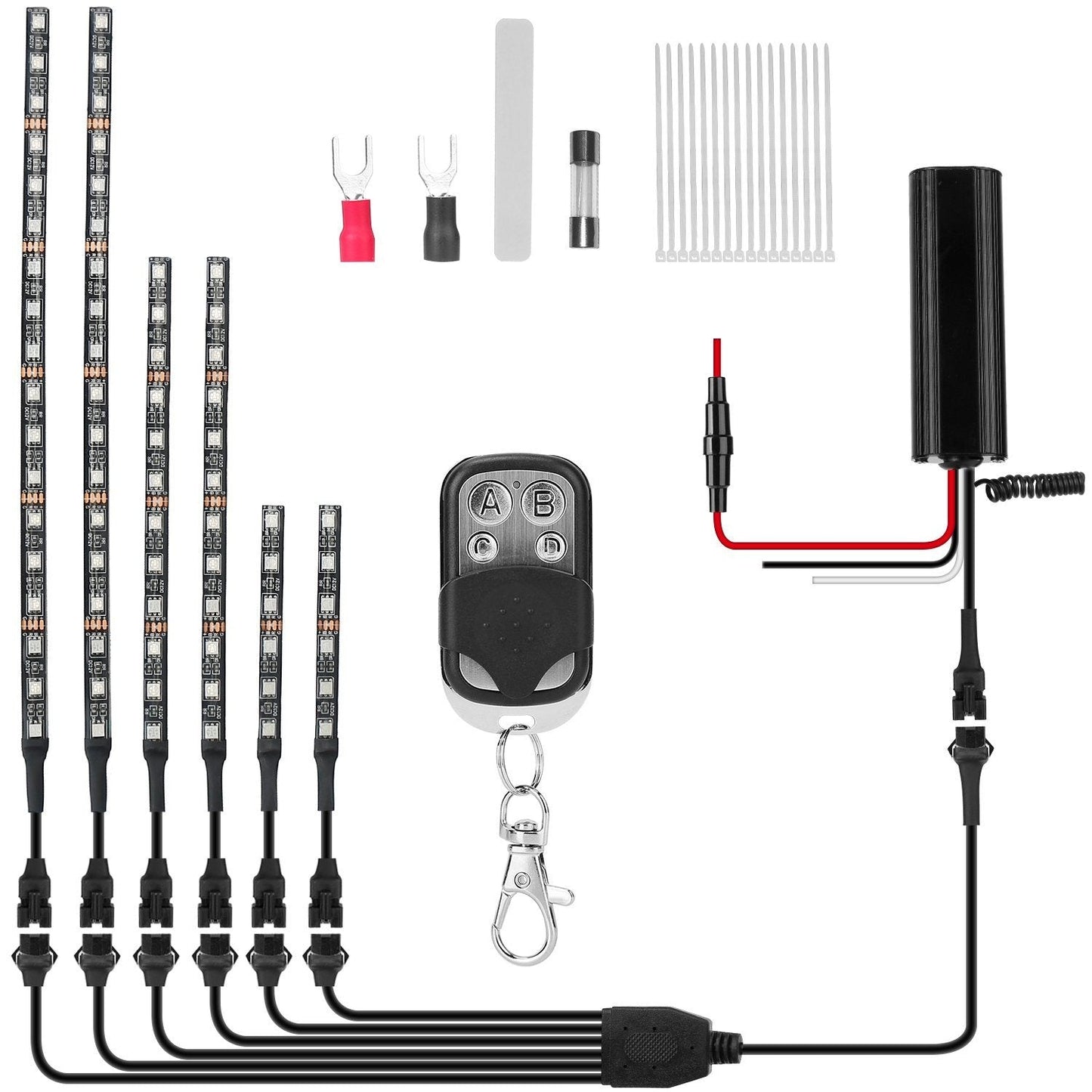 Skorter | 6-Piece: Motorcycle LED Light Strips