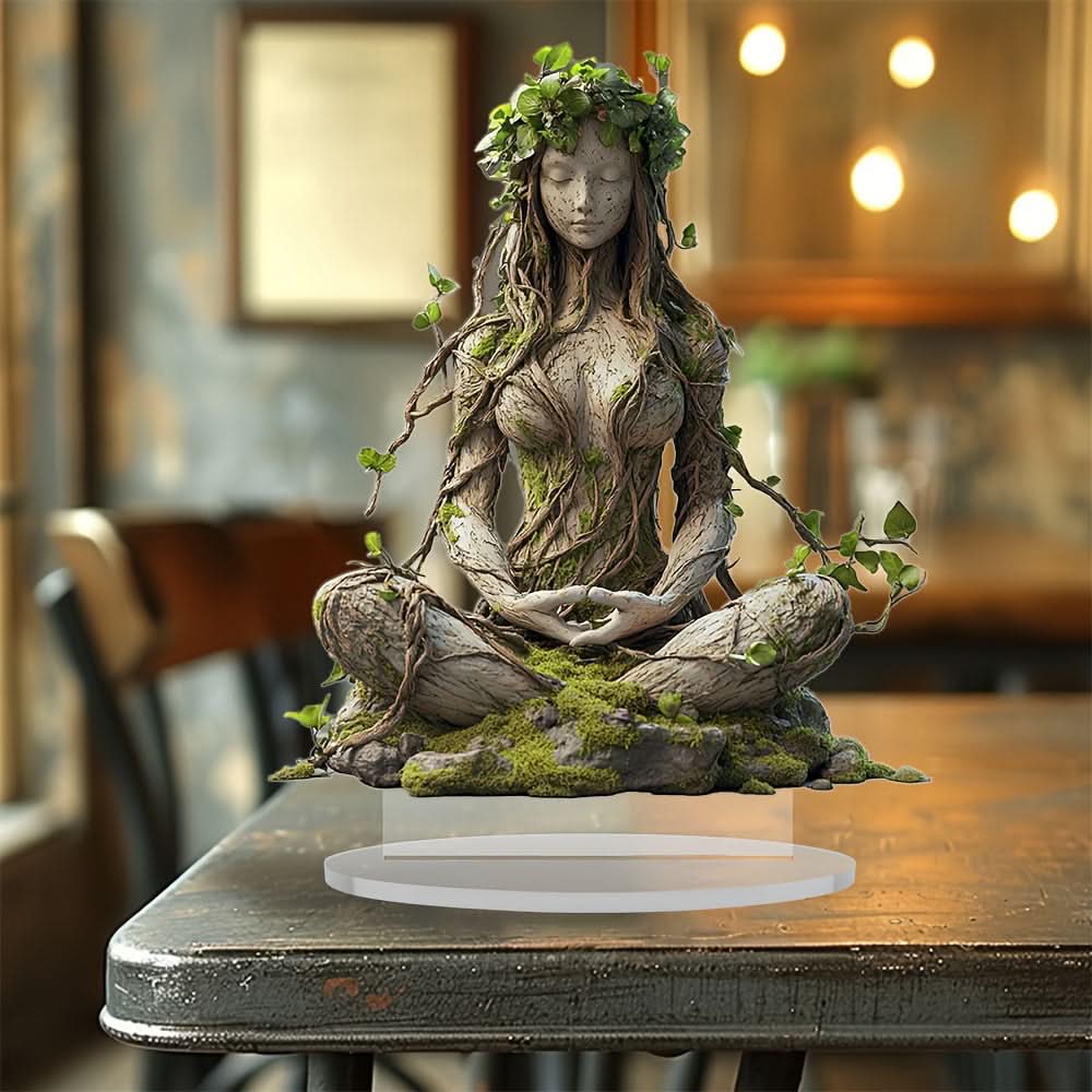 Skorter | 2D Bohemian Goddess Statue Acrylic Decorative Sculpture