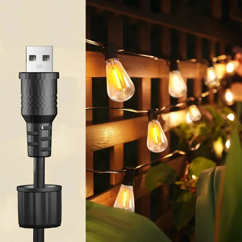 Skorter | 60FT Solar String Lights With USB Port & Remote Control