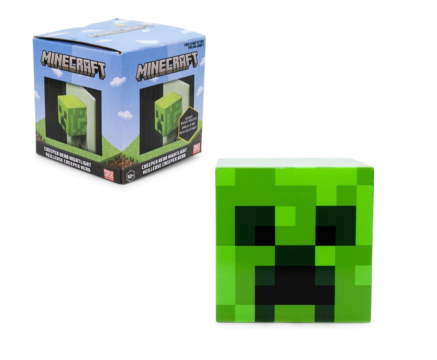 Skorter | Minecraft Green Creeper Night Light | Led Auto Dusk To Dawn Sensor | Children's Room Decor