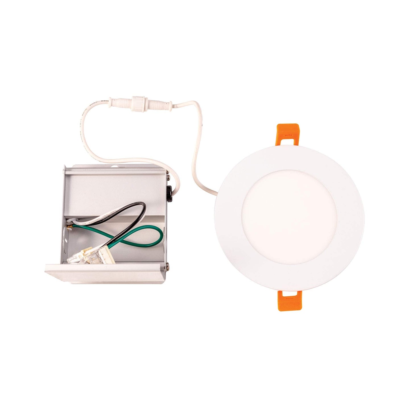 Skorter | Elk Home 4-inch round recessed light - white integrated LED, aluminum steel finish