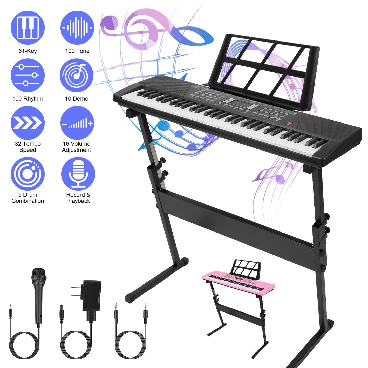 Skorter | 61 Keys Digital Music Keyboard Electronic Piano