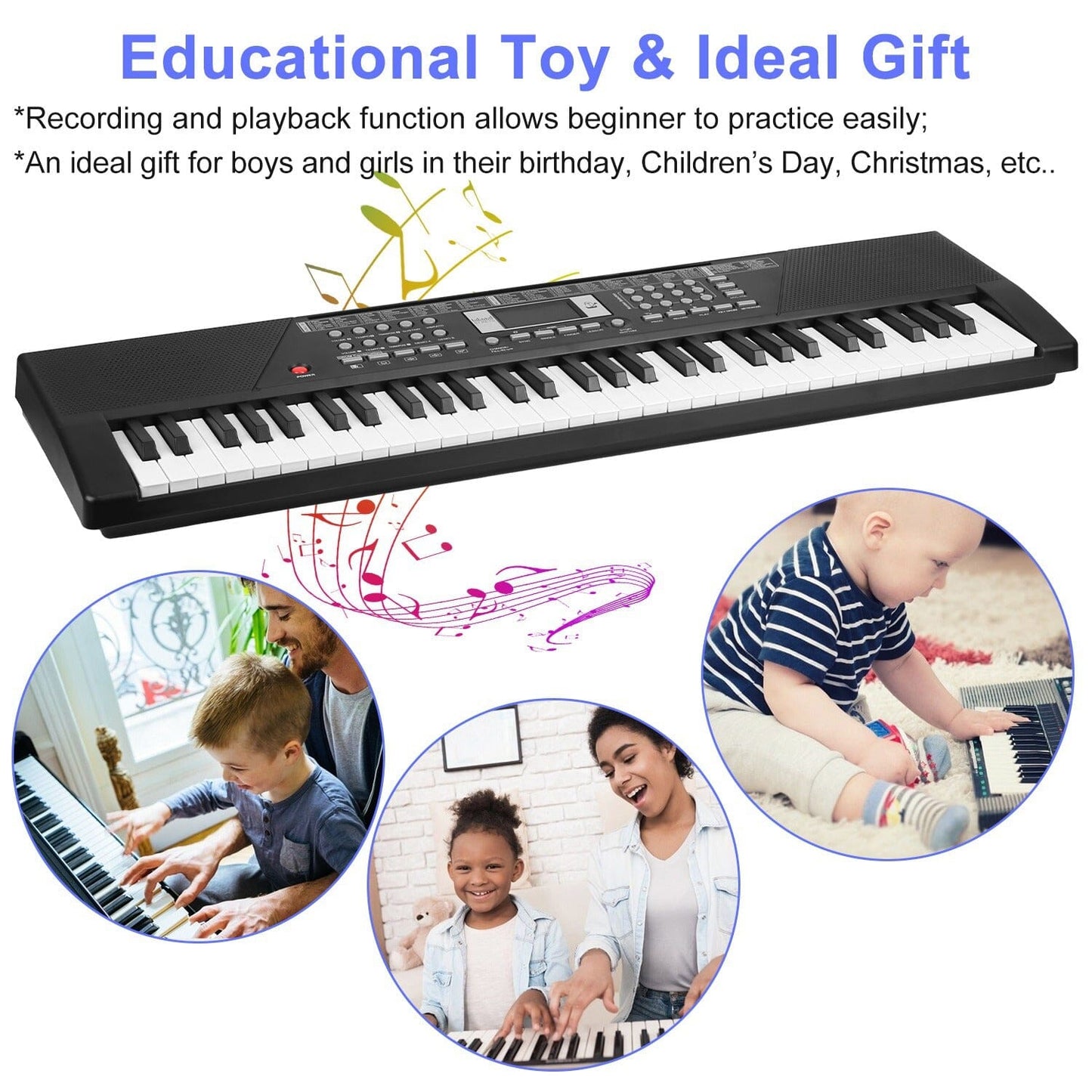Skorter | 61 Keys Digital Music Keyboard Electronic Piano