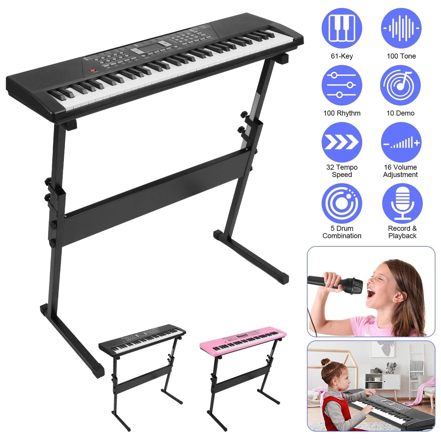 Skorter | 61 Keys Digital Music Keyboard Electronic Piano