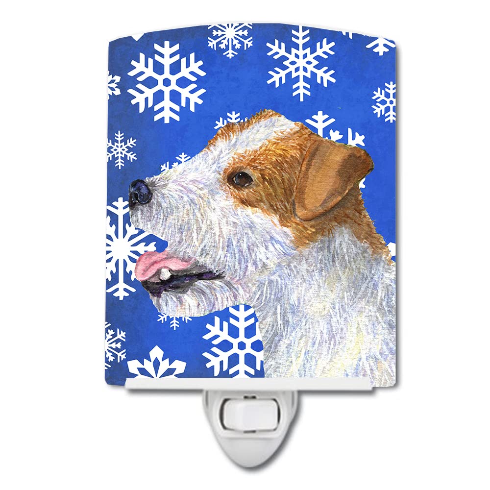 Skorter | Caroline'S Treasures Jack Russell Terrier Ceramic Night Light - Holiday Snowflake, 6X4X3"