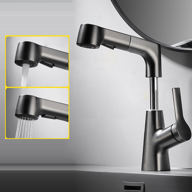Skorter | 1-Handle Brush Nickel Widespread Faucet Single Hole Bathroom Vessel Faucet with Brass