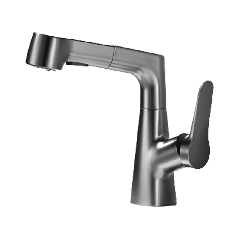 Skorter | 1-Handle Brush Nickel Widespread Faucet Single Hole Bathroom Vessel Faucet with Brass