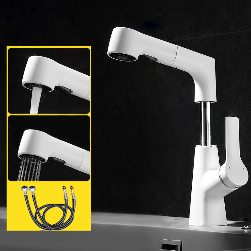 Skorter | 1-Handle Brush Nickel Widespread Faucet Single Hole Bathroom Vessel Faucet with Brass