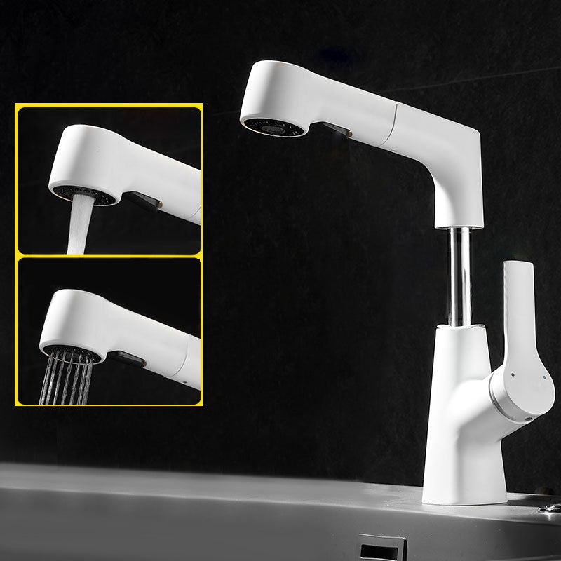 Skorter | 1-Handle Brush Nickel Widespread Faucet Single Hole Bathroom Vessel Faucet with Brass