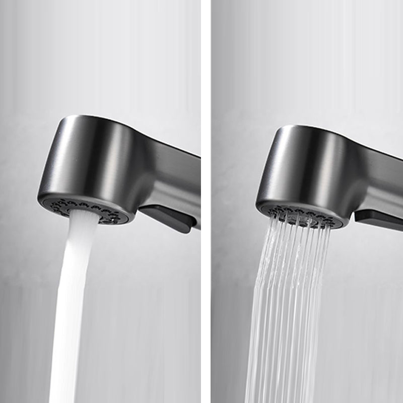 Skorter | 1-Handle Brush Nickel Widespread Faucet Single Hole Bathroom Vessel Faucet with Brass