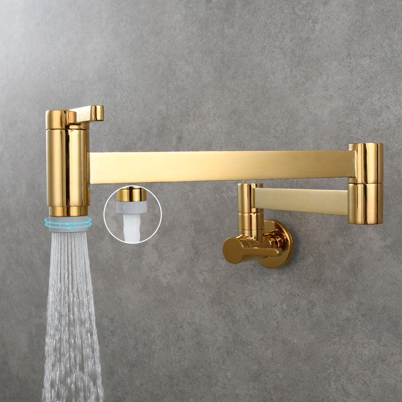 Skorter | 1-handle brushed nickel widespread faucet 1 hole wall-mounted bathroom faucet with brass