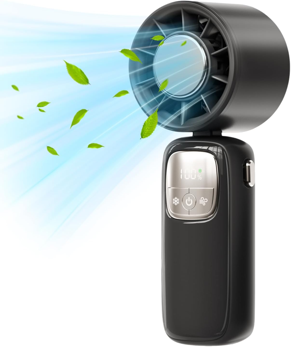 Skorter | Portable Foldable Handheld Fan with LED Display 100 Speeds
