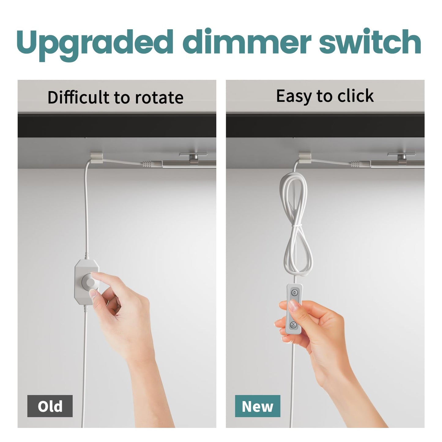 Skorter | Asoko Dimmable Led Under Cabinet Lighting, Cold White 5000K, 12" Linkable, 3 Pack