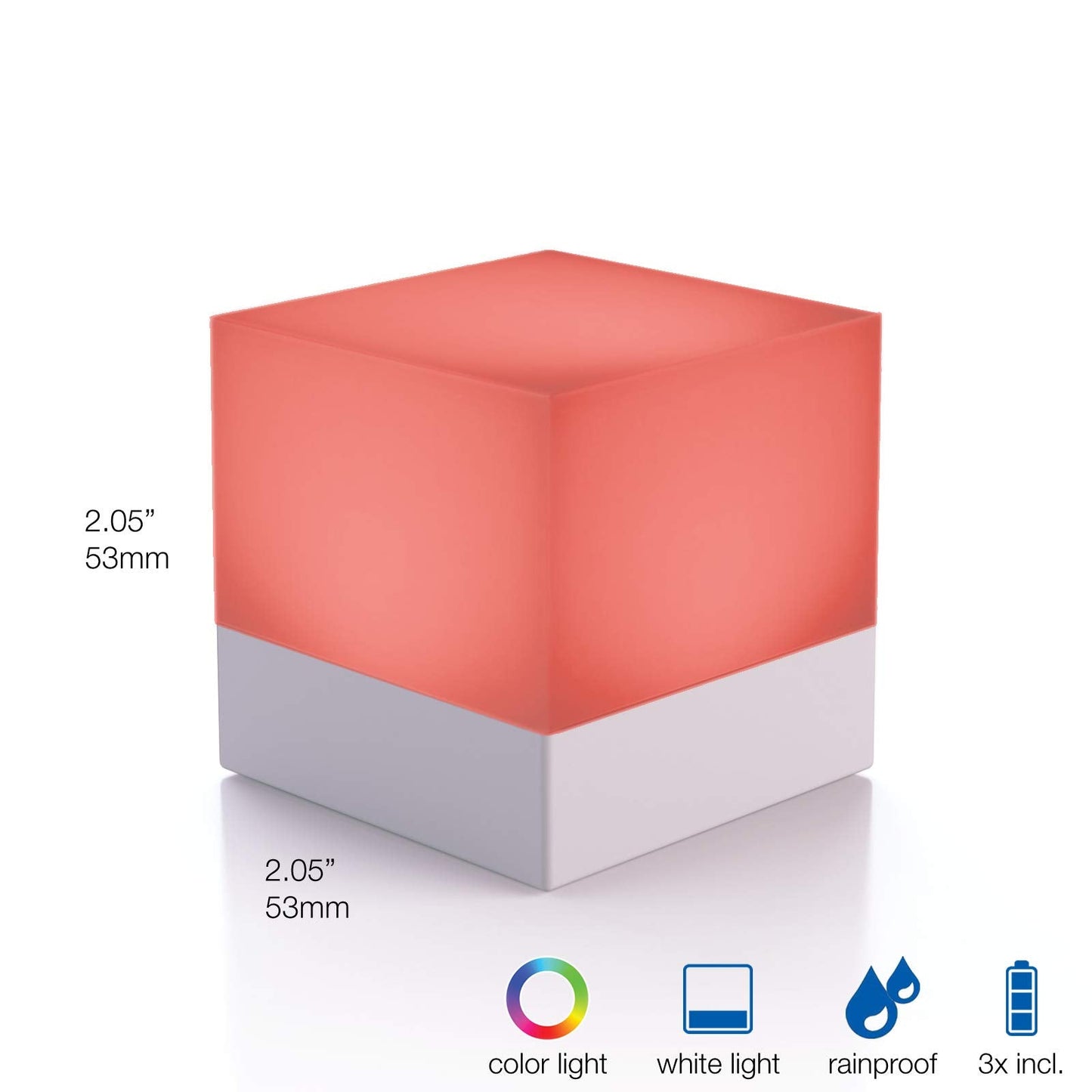 Skorter | Enevu Cube Personal LED Light - White, One Size, Synthetic Material