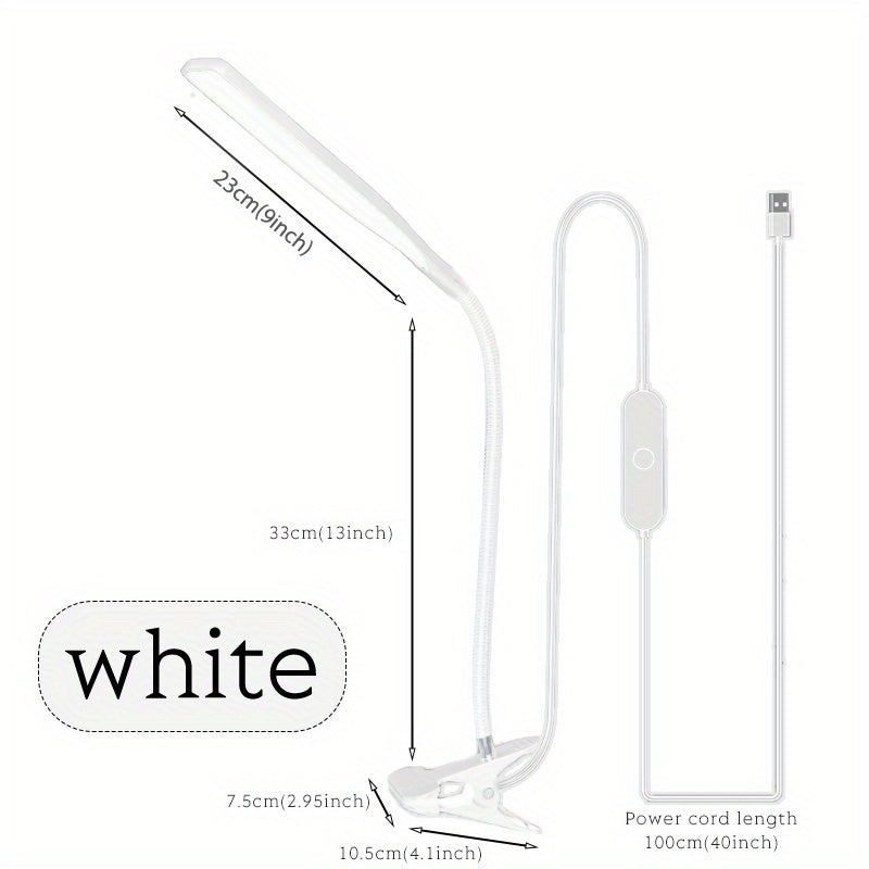 Skorter | FlexiGlow - LED Desk Lamp with Swan Neck and Clip