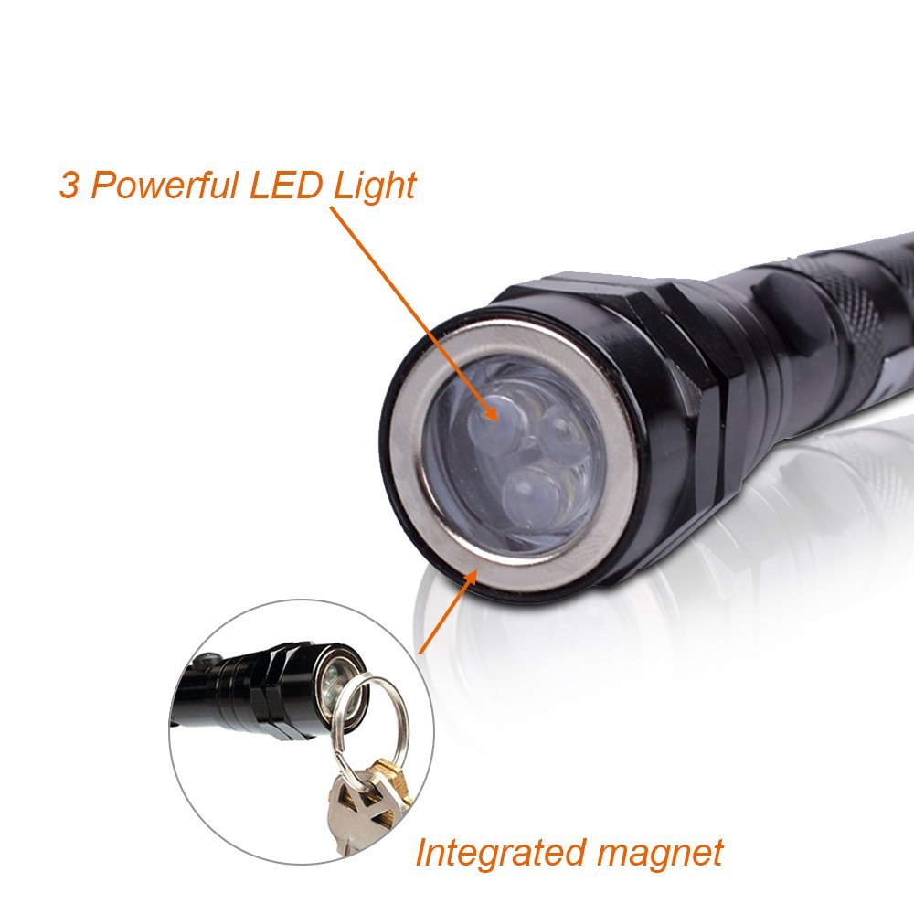 Skorter | Magnetic Flexible LED Flashlight Telescoping Pickup Tool
