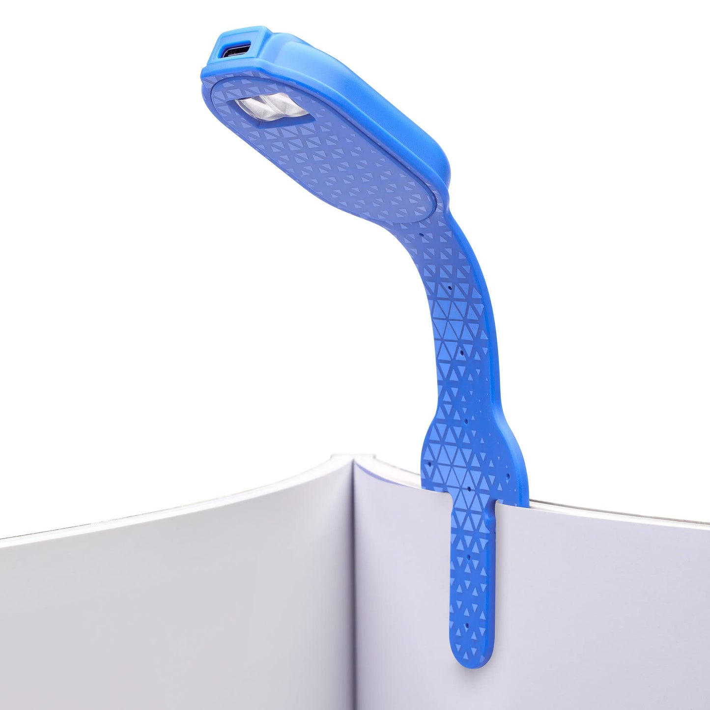 Skorter | Flexilight Bookmark Reading Light - Rechargeable LED Clip Lamp For Adults & Children - Blue